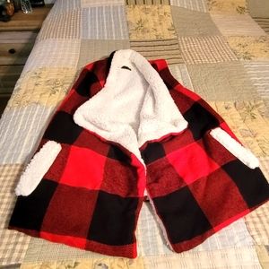 Women's Buffalo plaid vest